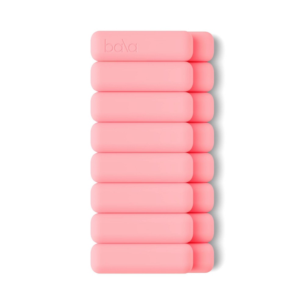 Bala Bangles 2pc Wrist & Ankle Weight Set - Blush 1lb: Adjustable Steel & Silicone Weights