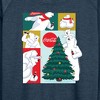 Women's - Coca-Cola - Christmas Tree Polar Bears Lightweight French Terry Wide Neck Long Sleeve Shirt - 2 of 4