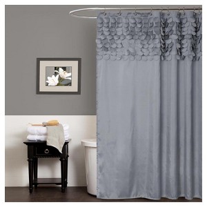 Lillian Shower Curtain Gray - Lush Décor