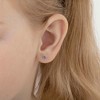 Girl's Classic Solitaire Screw Back 14k Gold Earrings - In Season Jewelry - 3 of 4