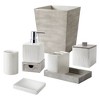 Hotelier Wastebasket Gray/White - Allure Home Creations - image 4 of 4