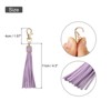 Unique Bargains PU Leather Keychain with Lobster Swivel Crafts Tassels 18 Pcs - 2 of 4