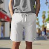 Dalix Ghost Embroidered Short Soft Fleece Relaxed Drawstring Fit Lounge Mens - 3 of 4