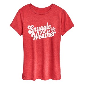 Women's - Instant Message - Snuggle Weather Short Sleeve Graphic T-Shirt - 1 of 4