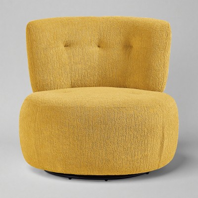 Art Leon Jacquard Flannel Fabric Modern Swivel Accent Side Chair