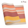 Unique Bargains Heat Resistant Washable Woven Kitchen Placemat 4 Pcs - 3 of 3