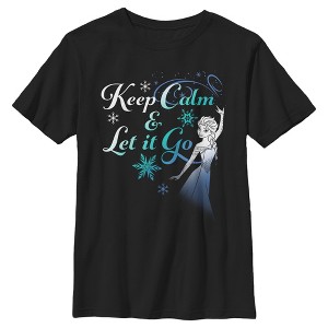Boy's Frozen Elsa Keep Calm T-Shirt - 1 of 4