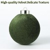 25Pcs Indoor Christmas Ball Ornaments, 3.15in Flocked Plastic Balls Hanging Decor for Xmas Tree, Home, Office, Holiday, Party, Wreaths, Fireplaces - 4 of 4