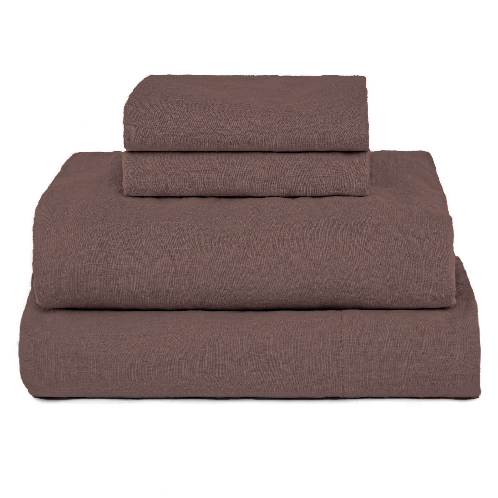 100% French Linen Sheet Set - King - Clove | BOKSER HOME