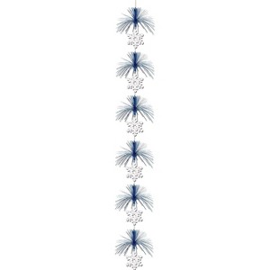 Beistle 7' Snowflake Firework Stringer Blue/Silver 3/Pack 20625 - 1 of 1