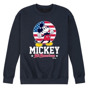 Men's - Disney - All American Mickey Graphic Fleece Sweatshirt - 1 of 4