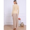 INSPIRE CHIC Women's Long Sleeve Mock Turtle Neck Trendy Casual Sweater - 3 of 4