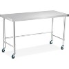 Commercial Stainless Steel Work Table with Open Base, Heavy Duty Prep Station for Kitchen, Restaurant, Home, Hotel - 2 of 4