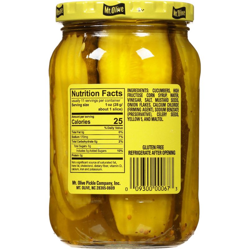 Mt. Olive Sandwich Stuffers Old-Fashioned Sweet Bread and Butter Pickle Slices - 16oz, 2 of 5