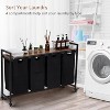 Laundry Sorter  Laundry Hamper with Shelf, Wheels Laundry Basket Organizer Pull Out Laundry Hamper Clothes Hamper Organizer for Laundry Room Bathroom - image 2 of 4