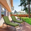 Aoodor 72 x 21 x 3 Inches Patio Chaise Lounger Cushions, Olefin Fabric Slipcovers with Sponge Foam, Set of 2 - 3 of 4