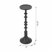 AZL1 Life Concept Candle Holders, Tall Spindle Iron Holder for Farmhouse Dining Table and Living Room Mantel Display, Black, 4"*4"*13.3" - 2 of 4