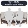 Gymojoy 2 Pieces Patio Furniture Set All-Weather Outdoor Wicker Sectional Sofa - 3 of 4