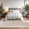 Botanical Washable Area Rug Modern Bird Pattern Rug Soft Non-Slip Low Pile Rugs for Living Room Bedroom - 2 of 4