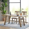 NicBex 72" Rectangle Dining Table with Solid Pine Wood Top for Dining Room, Living Room - 2 of 4