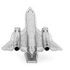 Model Kit Lockheed Martin SR-71 Blackbird Aircraft (Moderate Difficulty) Steel Model by Metal Earth - 3 of 4