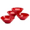 Infuse 4pc 8" Melamine Ramen Bowls Red - 4 of 4