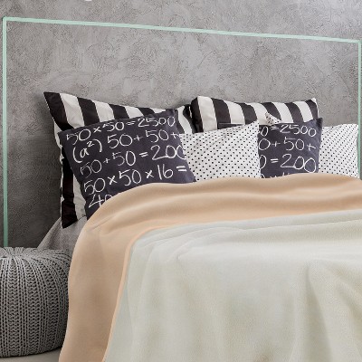 King Size Beige Reversible Waterproof Fleece Blanket