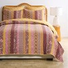 Greenland Home Fashions Marigold Quilt Set – 3-Piece, Vibrant Botanical Floral Print - 2 of 4