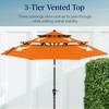 Best Choice Products 10ft 3-Tier Patio Umbrella, Market Sun Shade w/ Tilt Adjustment, Easy Crank - 3 of 4
