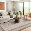 Indoor Modern Bordered Solid Color Area Rugs for Bedroom Living Room Easy Care Washable Soft Low Pile Non Slip Foldable Carpet - 4 of 4