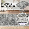Vintage Washable Area Rug - Non-Slip Oriental Low Pile Carpet Soft Foldable Non-Shedding Floor Cover for Living Room Dining Room Dorm Office - 4 of 4
