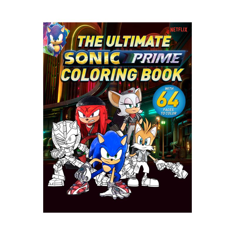The Ultimate Sonic Prime Coloring Book - (Sonic the Hedgehog) (Paperback), 1 of 2