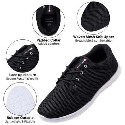 Мужские Alpine Swiss Kilian Men's Walking Shoes | Breathable Mesh Running Shoes | Lightweight Fashion Sneakers | Athletic Tennis Trainers BLK 11 — фото 3