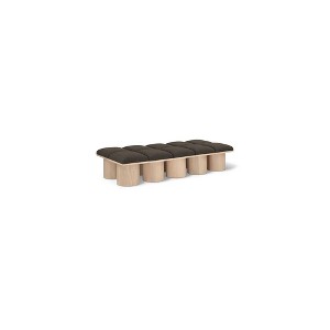 Meridian Furniture,Pavilion Boucle Fabric Bench - 1 of 4