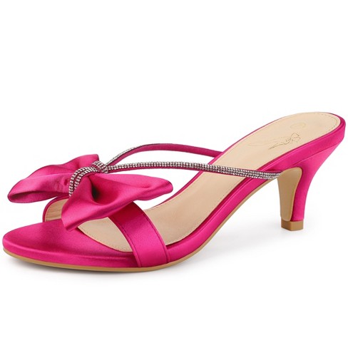 Fuchsia pink outlet heels women's shoes