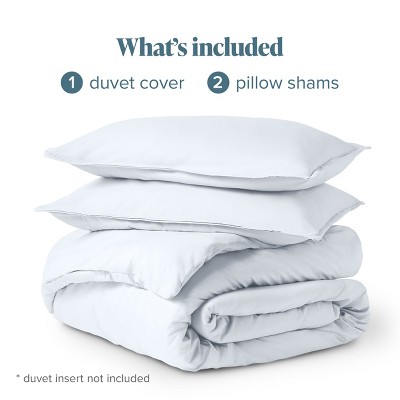 Oversized King White Microfiber Duvet Cover Set