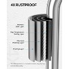 Aoibox Stainless Steel Adhesive Soap Holder with 4 Hooks for Shower Wall, Rustproof and Waterproof Bathroom Soap Dish - 3 of 4