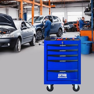 VASIP Rolling Metal Tool Chest with 4 Drawers, Steel Tool Chest Cabinet with Ball Bearing  Drawer Slides for Home,Garage - 1 of 4