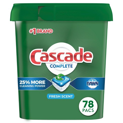 Cascade Complete ActionPacs Dishwasher Detergent - Fresh Scent - image 1 of 4
