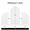 Garvee Arch Cover Set of 3 Spandex Fitted Wedding Arch Cover, Fitted Round Top And Half Moon Arch Backdrop For Wedding Party Decor - 4 of 4