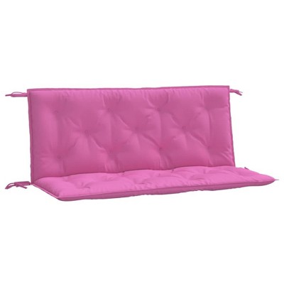 vidaXL Garden Bench Cushions, Set of 2, Pink – 47.2"x19.7"x2.8", Water Repellent, UV-Resistant, Polyester Fabric