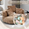 NicBex Modern Bean Bag Chair with 3 Pillows, Lazy Sofa for Adults and Kids, Comfy Chair for Living Room, Bedroom, Coffee - 4 of 4