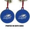 Nova Southeastern University Primary Logo Aluminum Holiday Christmas Tree Ornament - 2 of 4