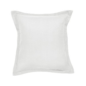 100% French Linen Flanged Euro Sham 26" x 26" | BOKSER HOME - 1 of 4