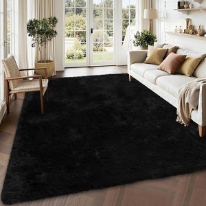 Plush Thick Shag Area Rug Large Soft Fluffy Faux Fur Carpet, Non-Slip Non-Shedding Fuzzy Rug for Living Room, Bedroom Nursery Decor - 1 of 4