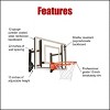 RAMGOAL Adjustable Indoor Mini Basketball Hoop and Ball, Wall-Mounted, Durable Breakaway Rim - 2 of 4