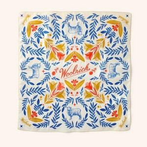 Adult Graphic Print Cotton Bandana - Woolrich x Target Cream Multi - 1 of 4