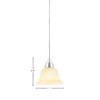 Toltec Lighting Any 1 - Light Pendant in  Chrome with 7" Italian Marble Shade - 2 of 2