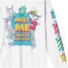 Looney Tunes Meet Me Under The Mistletoe Crew Neck Long Sleeve White Adult Tee - 2 of 3
