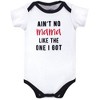 Little Treasure Baby Boy Cotton Bodysuit, Pant and Shoe 3pc Set, My Mama - 4 of 4